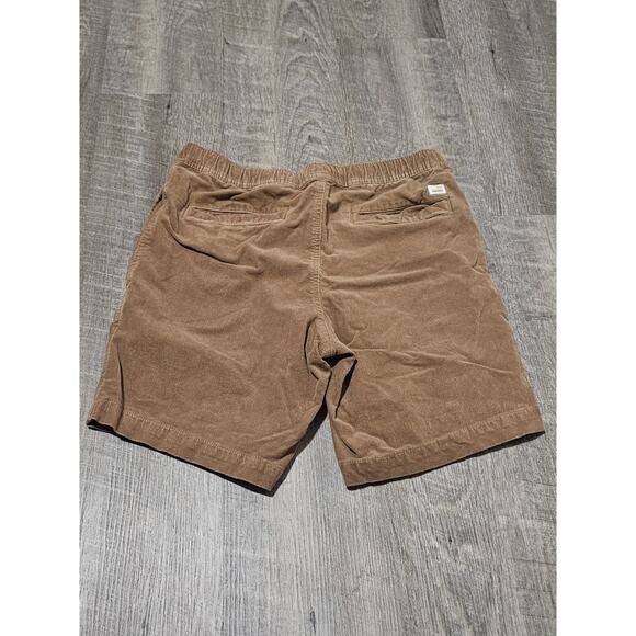 Vuori Optimist Shorts Mens Medium Brown Corduroy Drawstring Elastic Waist Cotton - Picture 3 of 6